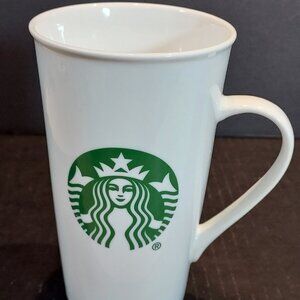 Starbucks 16oz Coffee Tea Cocoa Mug Cup Tall White Green Mermaid Siren Logo 2015